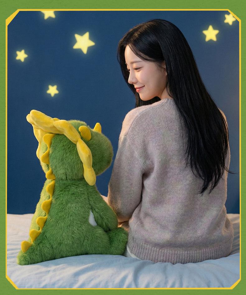 Triceratops Plush Toy - Cute Dinosaur Pillow for Kids' Sleep & Hugging, Perfect Birthday Gift