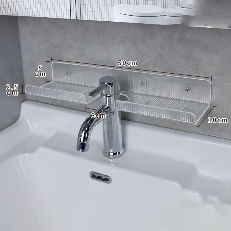 Acrylic Bathroom Shelf Organizer Over The Faucet,Bathroom Sink Shelf Over Faucet,Countertop Organizer Kitchen Above Sink Rack