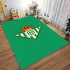 Green Carpet with Crown and Striped Triangle Logo Design Pattern. Suitable for use as an anti-slip for living room bedroom sofas