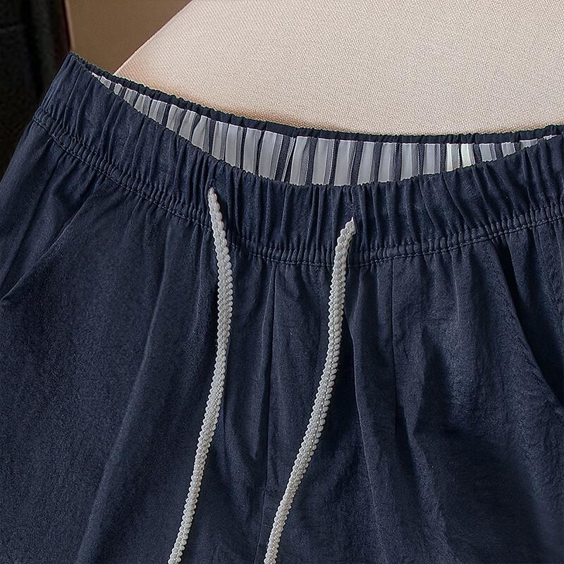 Women's Drawstring Wide-Leg Casual Pants