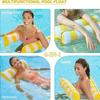 Inflatable Floating Water Hammock Foldable Lounger Portable Floating Bed Floating Row For Pool Beach
