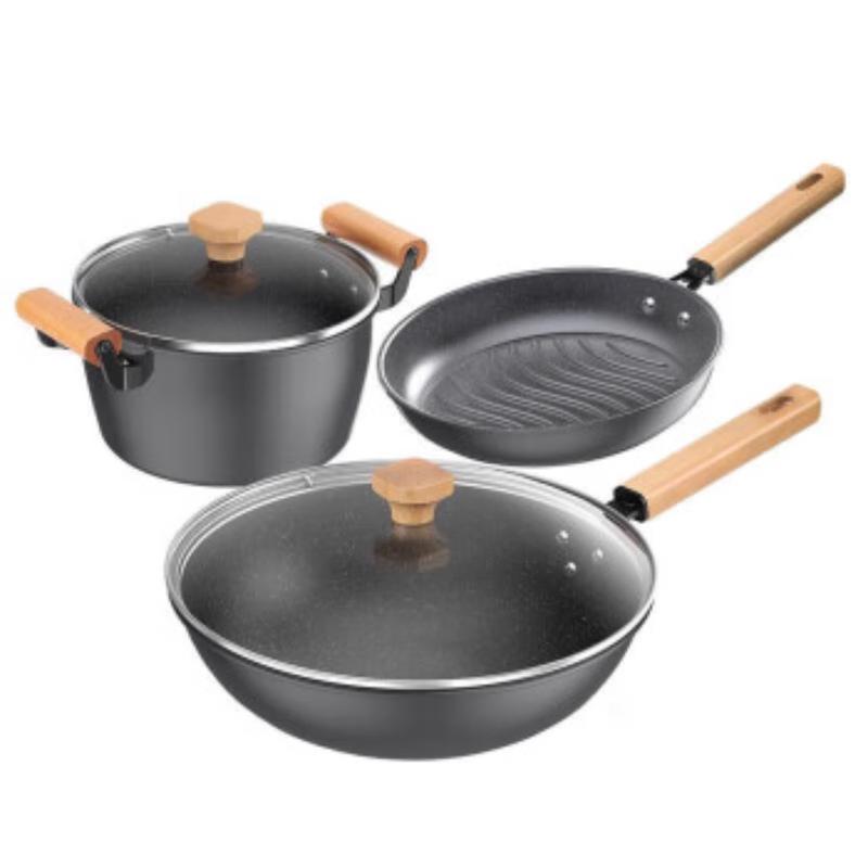 Kambach LeXiang Maifan Stone 3-Piece Non-Stick Cookware Set