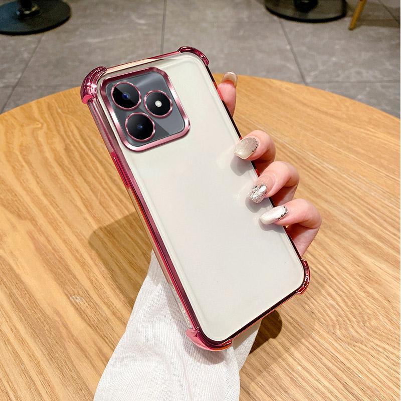 Für Realme C63 Hülle Realme C53 Handyhülle Realme C61 C51 Note50 Note60 Realme Narzo N63 Narzo N53 Stoßfeste Galvanisierte Rückseite