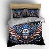 Patriotic Eagle Design Set Exquisite Three-Piece Bedding Set Gift For Kids And Adults