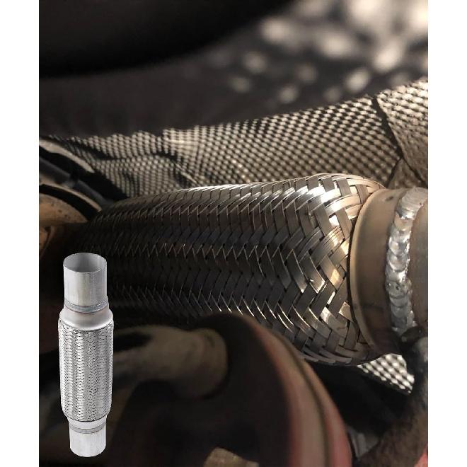Flex Pipe,Heavy Duty Exhaust Flex Pipe,Car Accessories Stainless Steel Flexible Exhaust Pipes,Universal Muffler Tube Automotive Replacement,Suitable