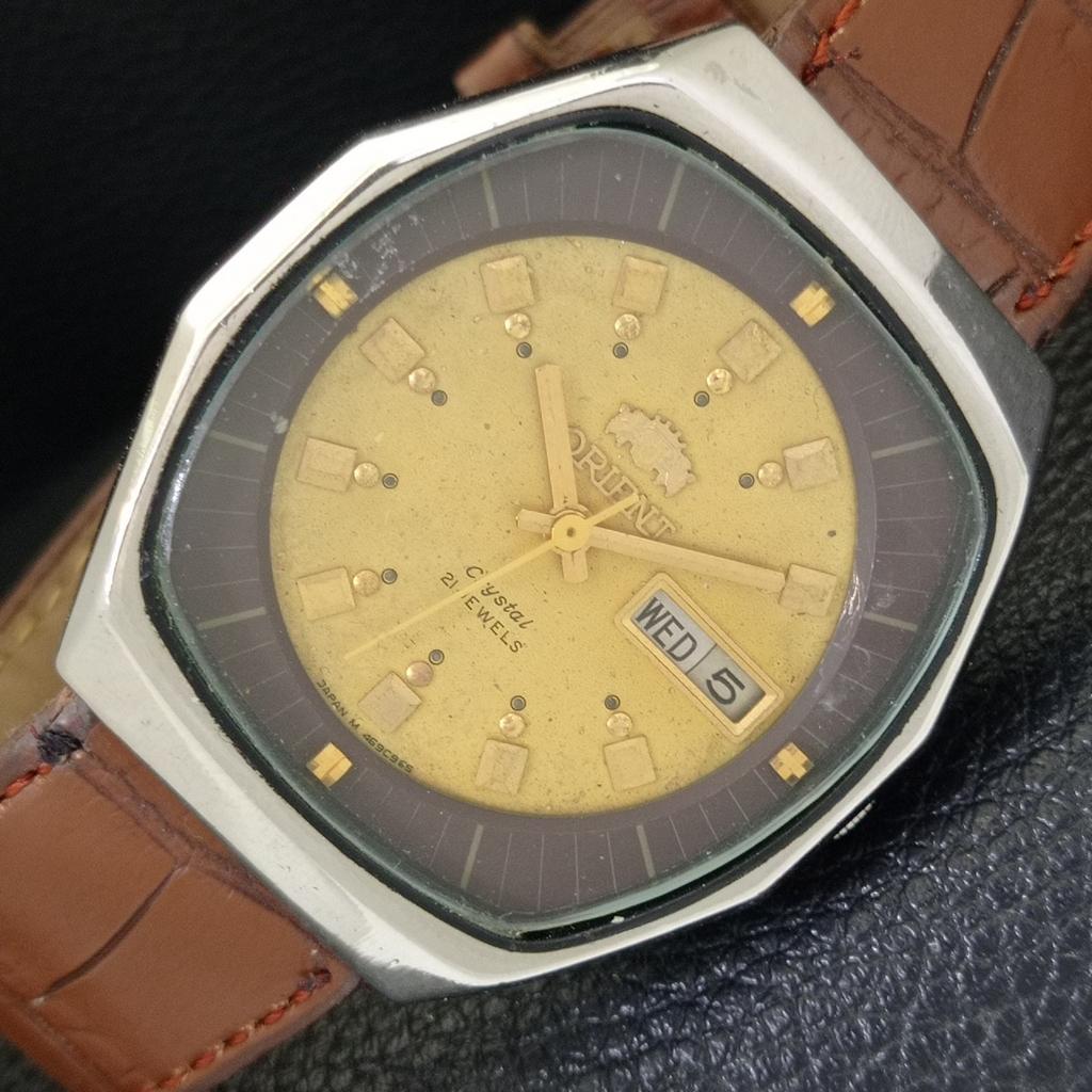 

Б/У ВИНТАЖНЫЕ МУЖСКИЕ АВТОМАТИЧЕСКИЕ ЧАСЫ ORIENT CRYSTAL ЯПОНИЯ ОРИГИНАЛЬНЫЙ ЦИФЕРБЛАТ a702254-5 R123-a702254