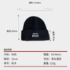 Cloth label letter knitted hat women's autumn and winter warm ear protection cycling cold hat couple versatile loose wool hat