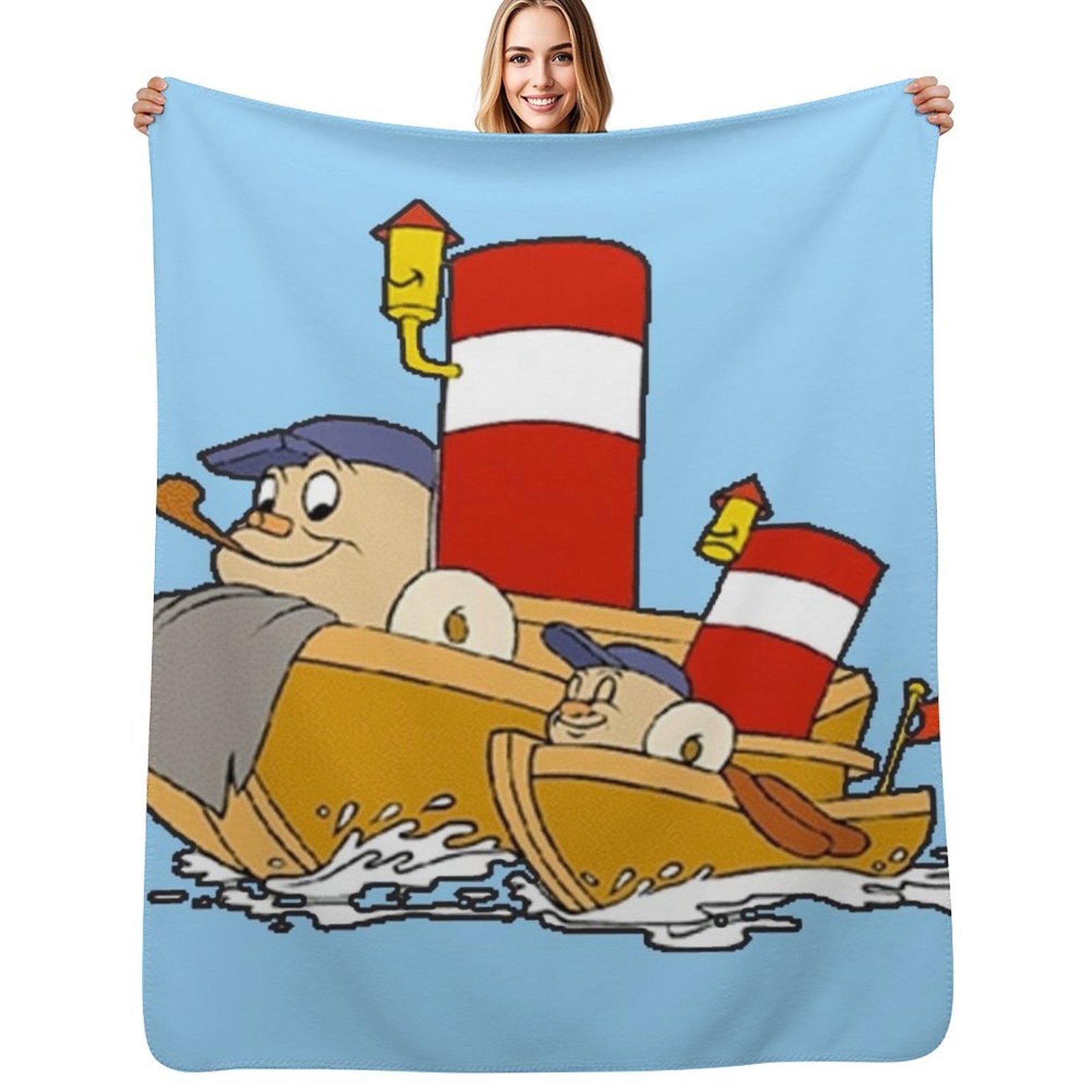 

Big toot and little toot Throw Blanket Cozy Napping Blanket Gift for Mom Dad 102x76cm(40x30in)