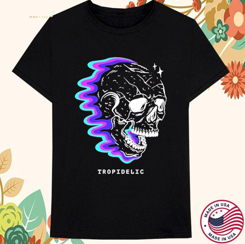 Tropidelic band artwork T-shirt black Unisex All sizes short sleeve Unisex T-Shirt M