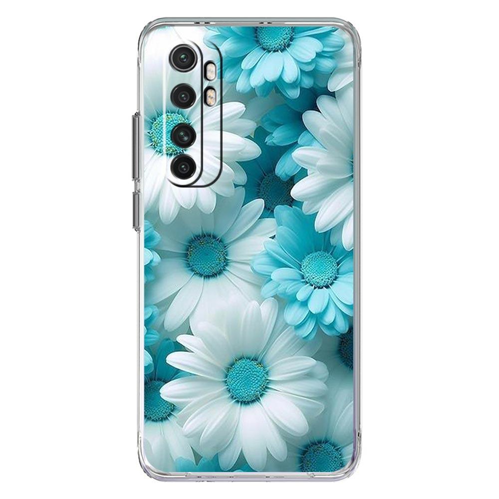 Phone Case For Xiaomi Poco X6 X5 NFC X3 F6 F5 Pro F4 F3 M3 14 13T 12T 12 13 Lite 11 Mi 5G Clear Cover Beauty Flowers Leaves