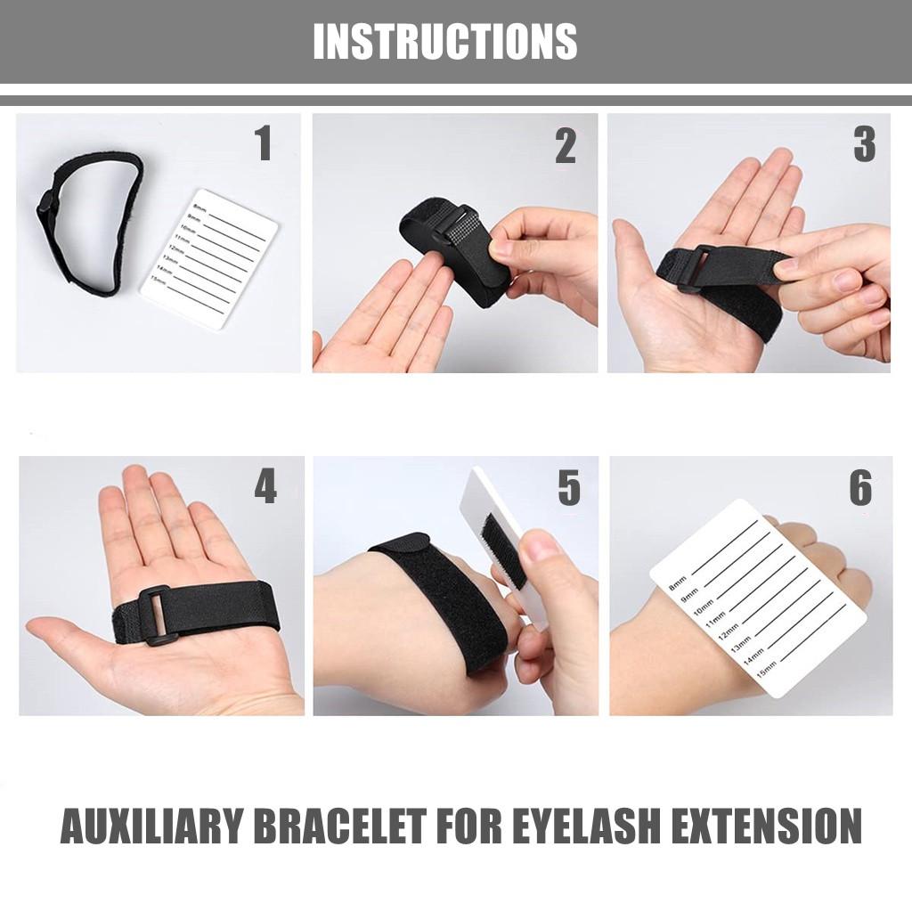 Beauty Akrylowa paleta do przedłużania rzęs i bandażowe podkładki żelowe do rzęs Materiały do ​​​​przedłużania rzęs