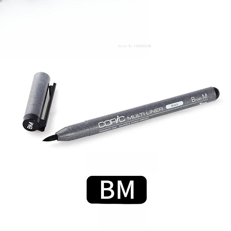 Japanese Colored Hook Line Pen Waterproof Art Supplies Anime Architectural Design Ink Tube Drawing Pen Watercolor Outline Marker