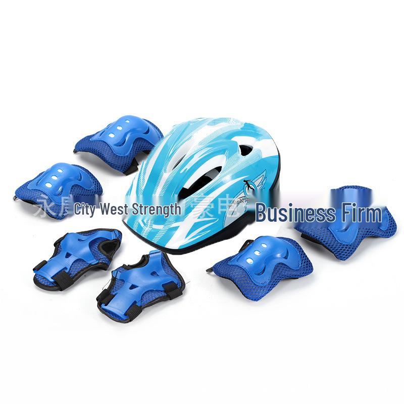 Children's Seven-Piece Safety Gear Set: Helmet, Knee Pads for Balance Bike, Roller Skates, Skateboard, and Twist Car.