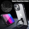 Case - BOOLING - for iPhone 15 Plus - Shockproof - Magnetic Ring Stand - Black