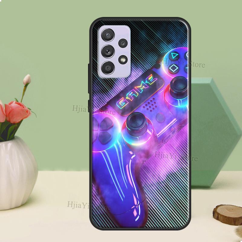 Cool Gaming Controller Case For Samsung A54 A34 A24 A14 A51 A71 A12 A22 A32 A52 A72 A73 A33 A53 A13 Back Cover
