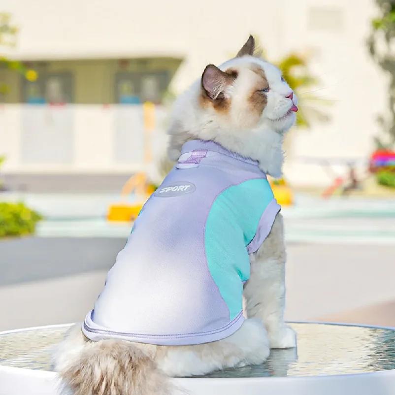 Gilet Raffreddante per Cani Camicie Traspiranti Giacca Fresca Protezione Solare Cane Cucciolo Camicia Fresca per Passeggiate all'Aperto Allenamento Escursionismo in Estate