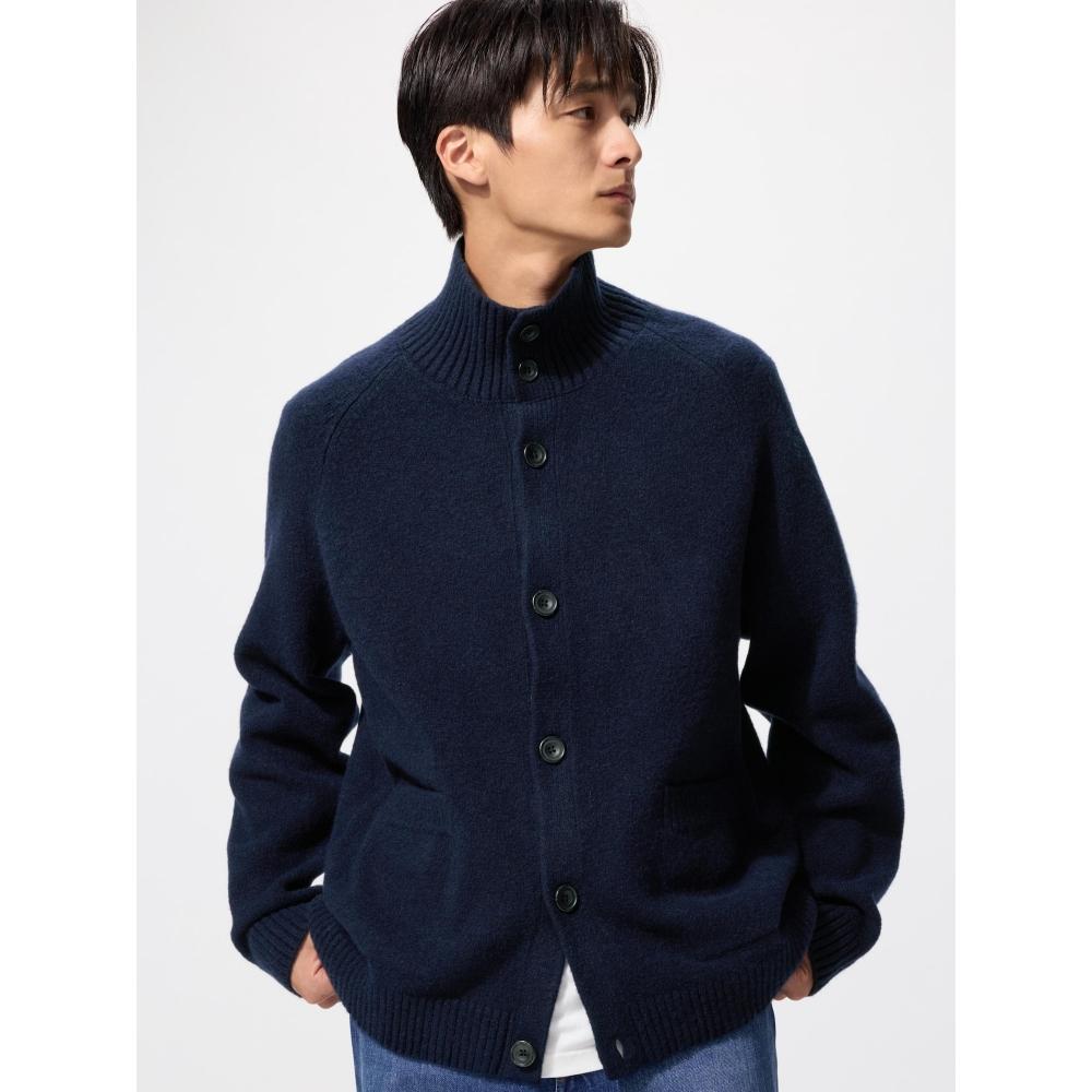 Uniqlo Soupleyan Stand Collar Cardigan