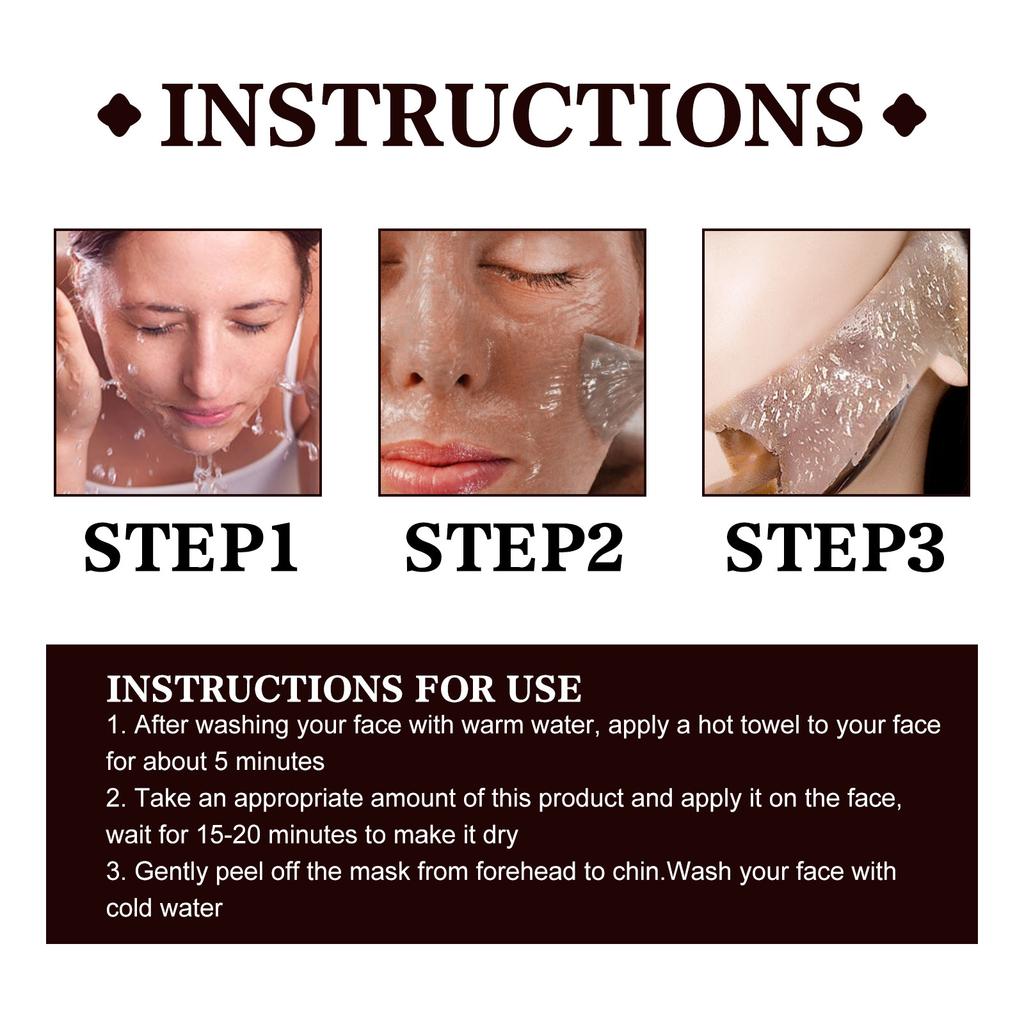 Black Tea Mask Clean The Pores and Delicate Pores Brighten The Skin Color, Suitable for All Skin Types