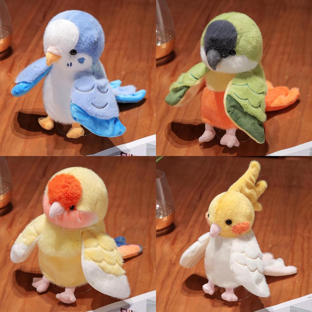 Plush Parrot Hand Puppet Toy Soft Fabric Doll For Ventriloquism Fun Activities