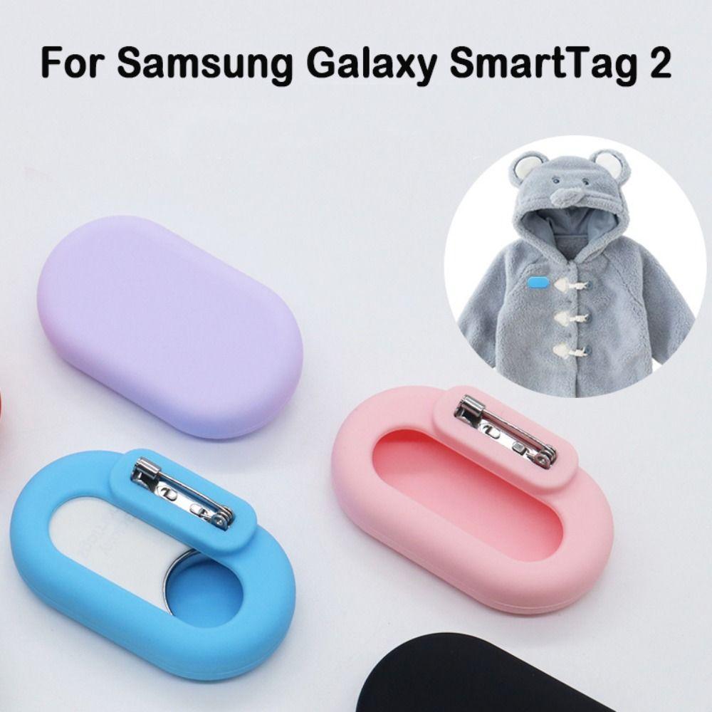 Anti-lost Tracker Case with Invisible Pin Silicone Hidden Pin for Samsung Galaxy SmartTag 2