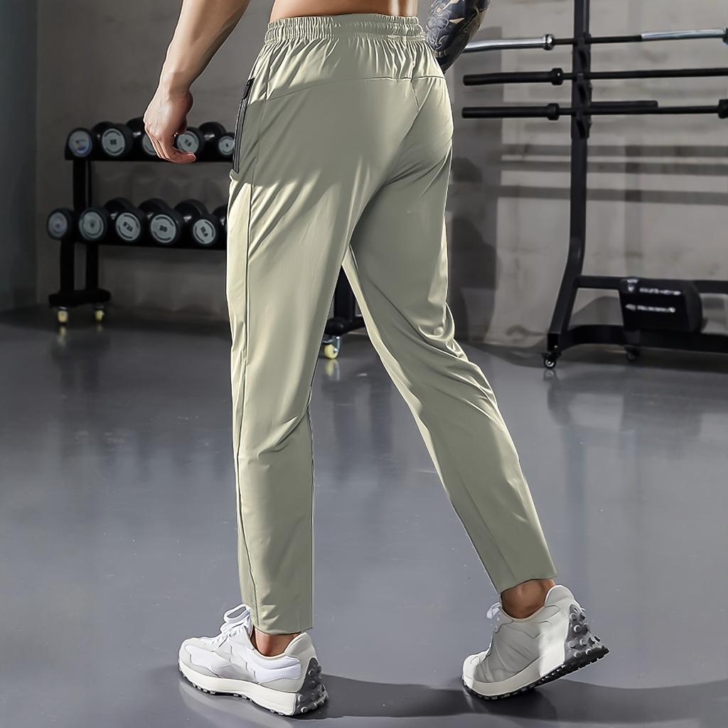 Breathable Plus Size Men's Casual Jogger Pants for Men Tracksuit Trousers Quick Dry Straight Elastic Waist Korean Classic Sport
