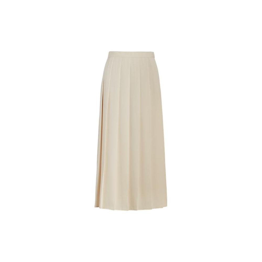 

Polo Ralph Lauren Однотонная плиссированная юбка миди А-силуэта повседневная женская юбка Молочно-белый WMPOSKTNDR20088-101 S