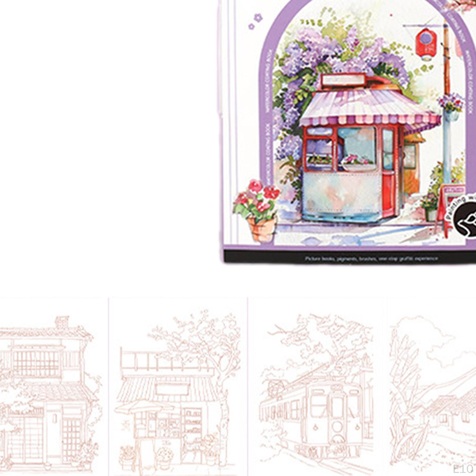 Акварельная Краска Книга Набор Водных Красок Обучающая Игрушка DIY Крафт Раскраска — фото 13