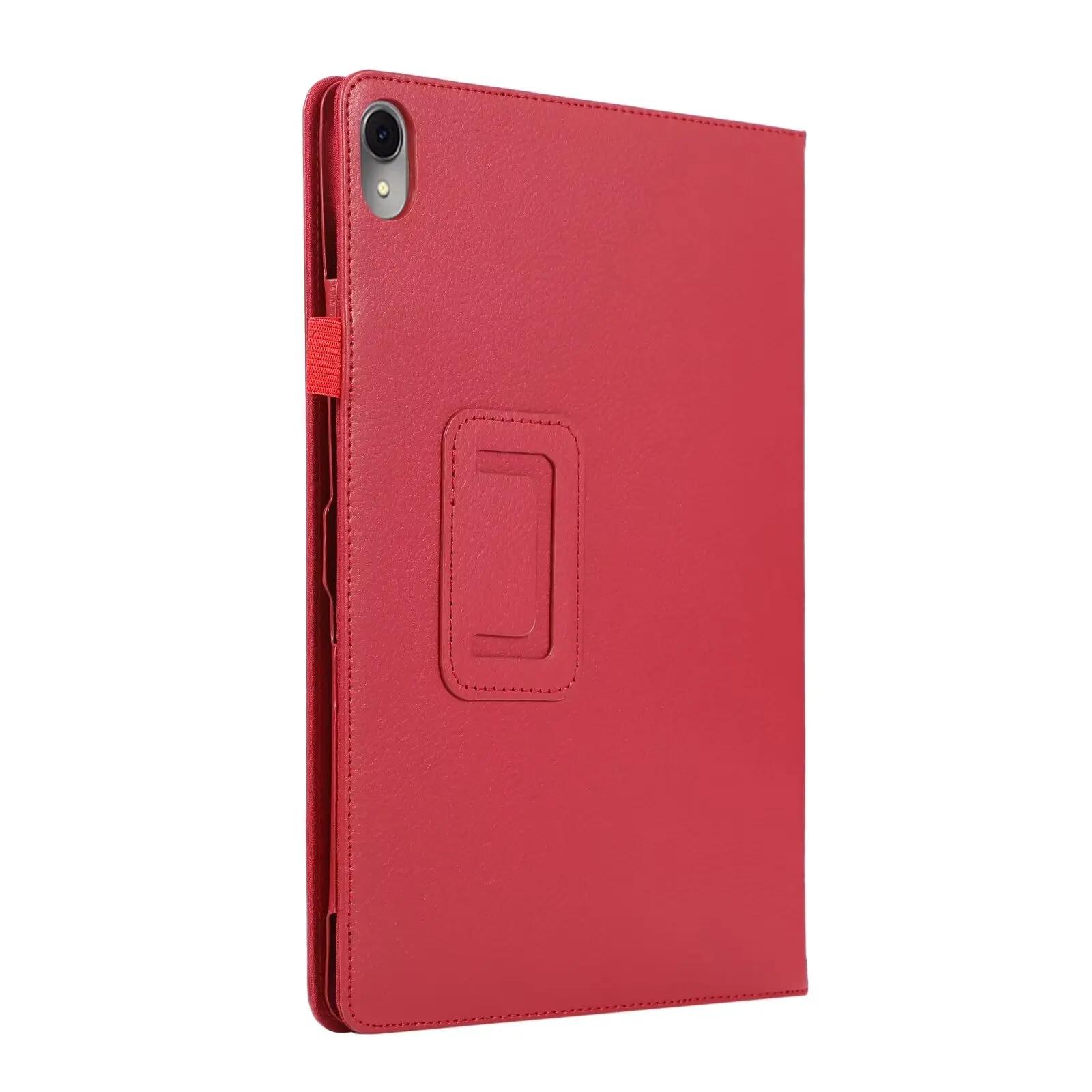 

Чехол-книжка из искусственной кожи для Huawei Matepad SE 11 2024 10.4 10.1, чехол для планшета MatePad Air 11.5s MatePad Pro T8 C3 T6, подставка-держатель MatePad T8 C3 8 inch красный