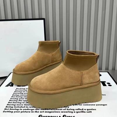 Cotton Shoes - New Style - Women's - Niche - Thick-soled - Short Boots - Snow Boots - Padded Interior