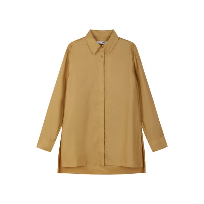 LESS 2024 Spring Cotton Casual Long-Sleeve Shirt