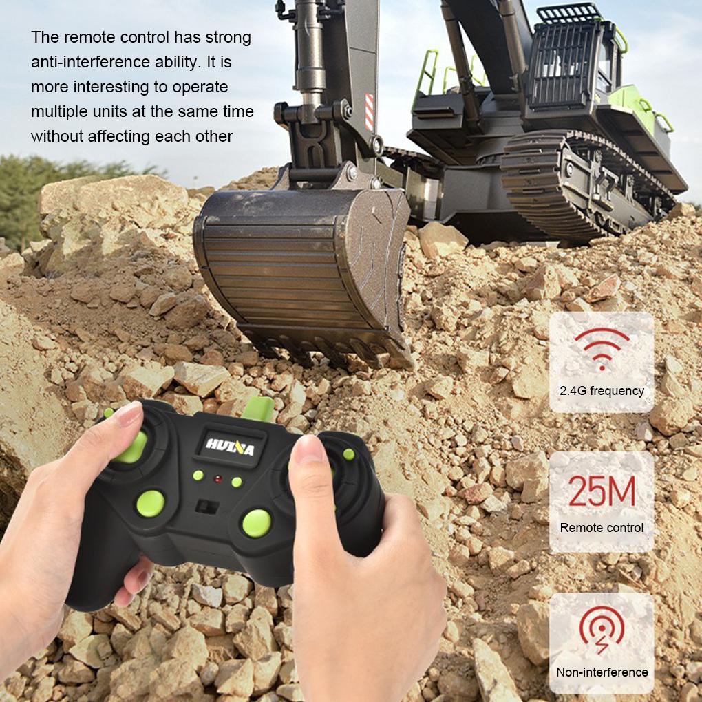 1/14 HUINA 1593 582 RC Excavator 2.4G Radio Controlled Car Engineering toy Dumper Truck crawler Alloy Tractor Loader