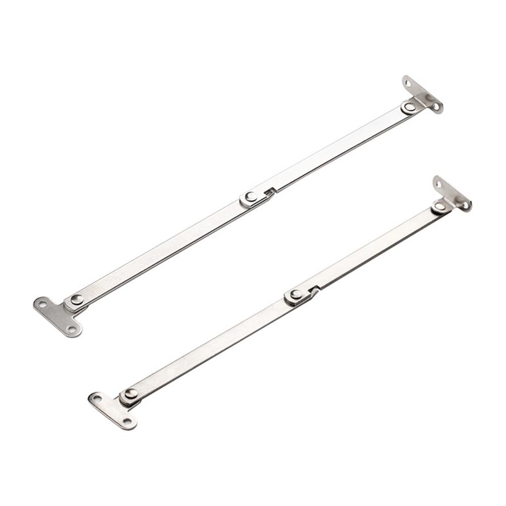 High Quality Brand New Door Stay Hinges Silver Stainless Steel Support 2PCS Two-fold Door Left&Right Lid Lift Up