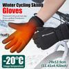 Winter Warm Gloves for Outdoor Cycling Skiing Thickened Cold Resistant Glove Waterproof Touch Screen Camping Equipment