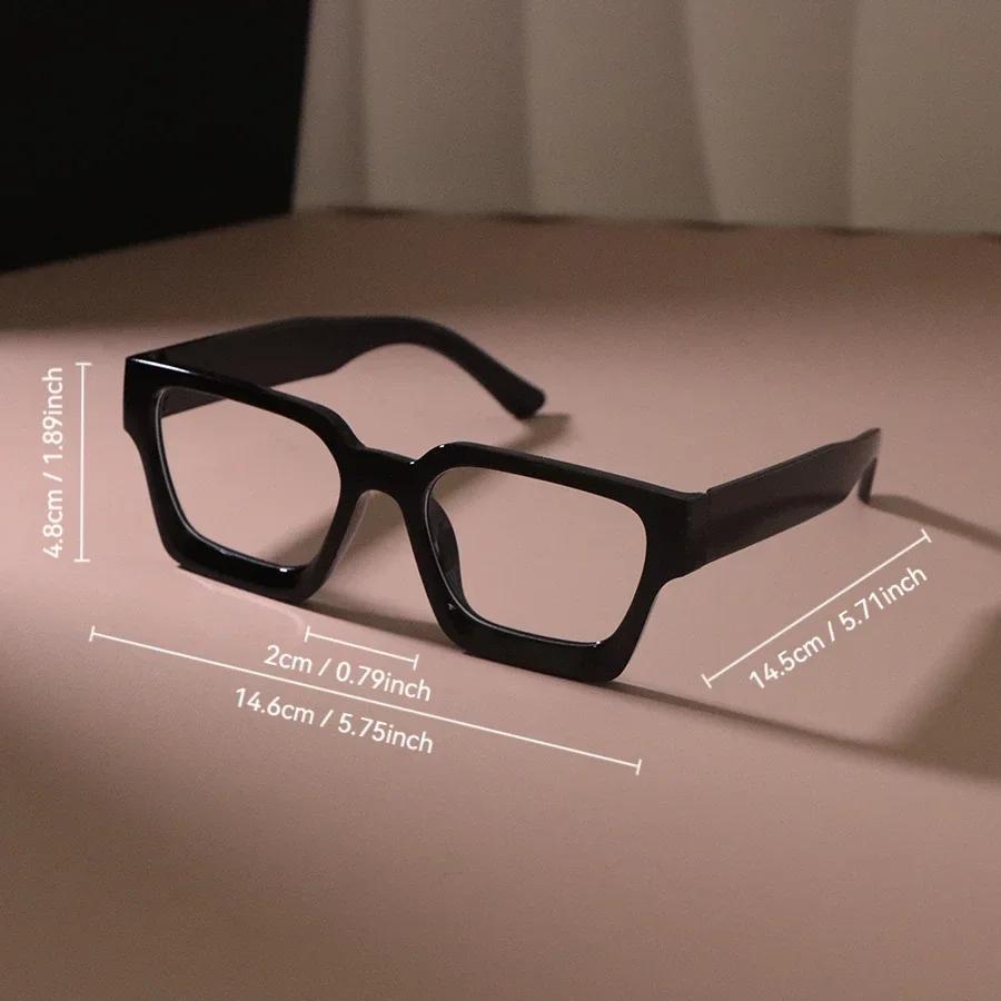 Square Anti Blue Light Glasses Fashion Retro Classic Women Men Computer Gaming Eye Protection Plain Spectacles