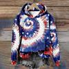 Fashion Colorful Tie Dye 3D Print Hoodies Women Autumn Hooded Sweatshirts Street Pullover Y2K Top Tracksuit Unisex Coat