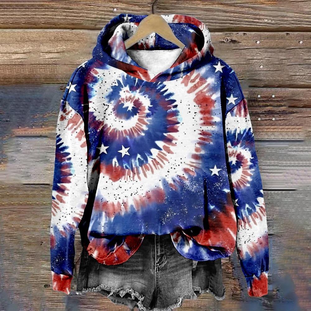 Fashion Colorful Tie Dye 3D Print Hoodies Women Autumn Hooded Sweatshirts Street Pullover Y2K Top Tracksuit Unisex Coat