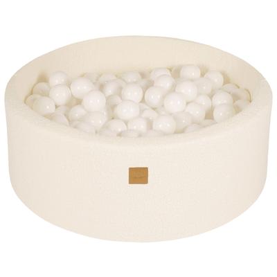 Round Ball Pit® Boucle, White