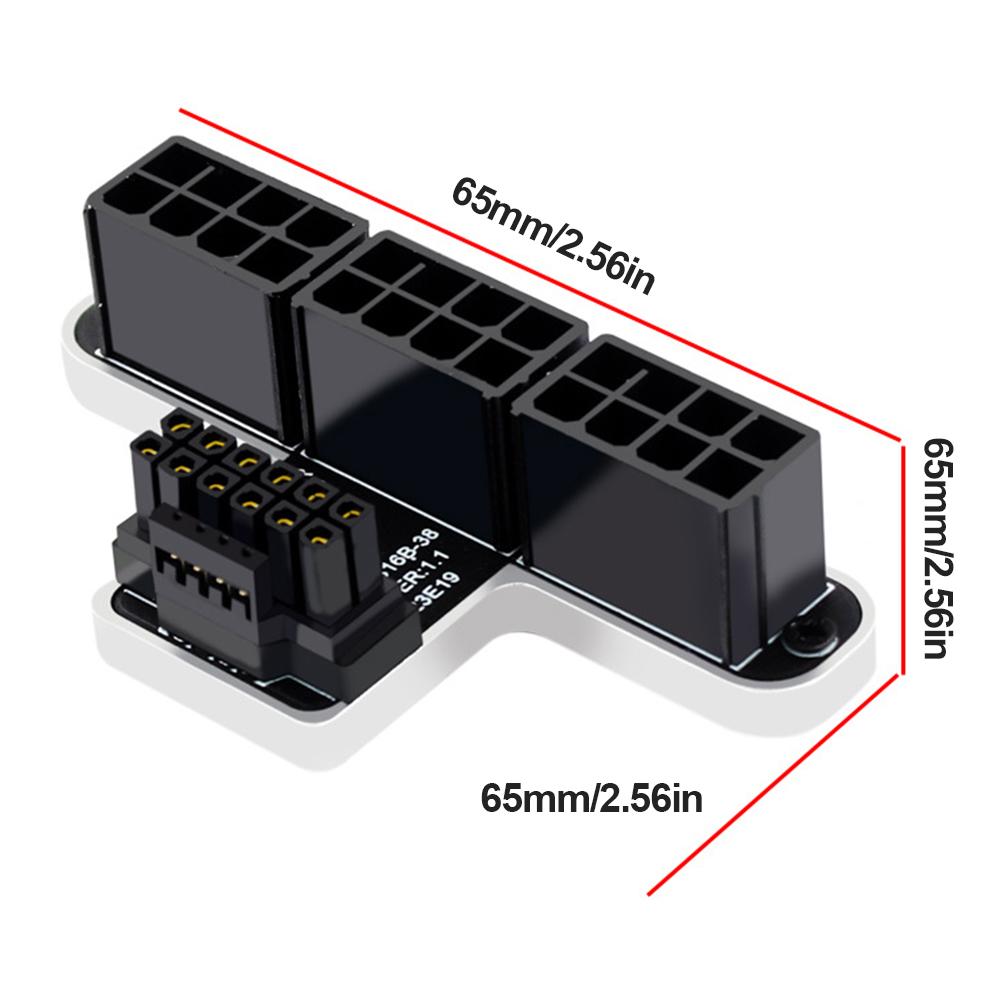 Adattatore Cavo Alimentazione Scheda Grafica PCIE ATX3.0 Connettore Angolato a 180 Gradi 12+4Pin Connettore di Alimentazione GPU 12VHPWR 600W