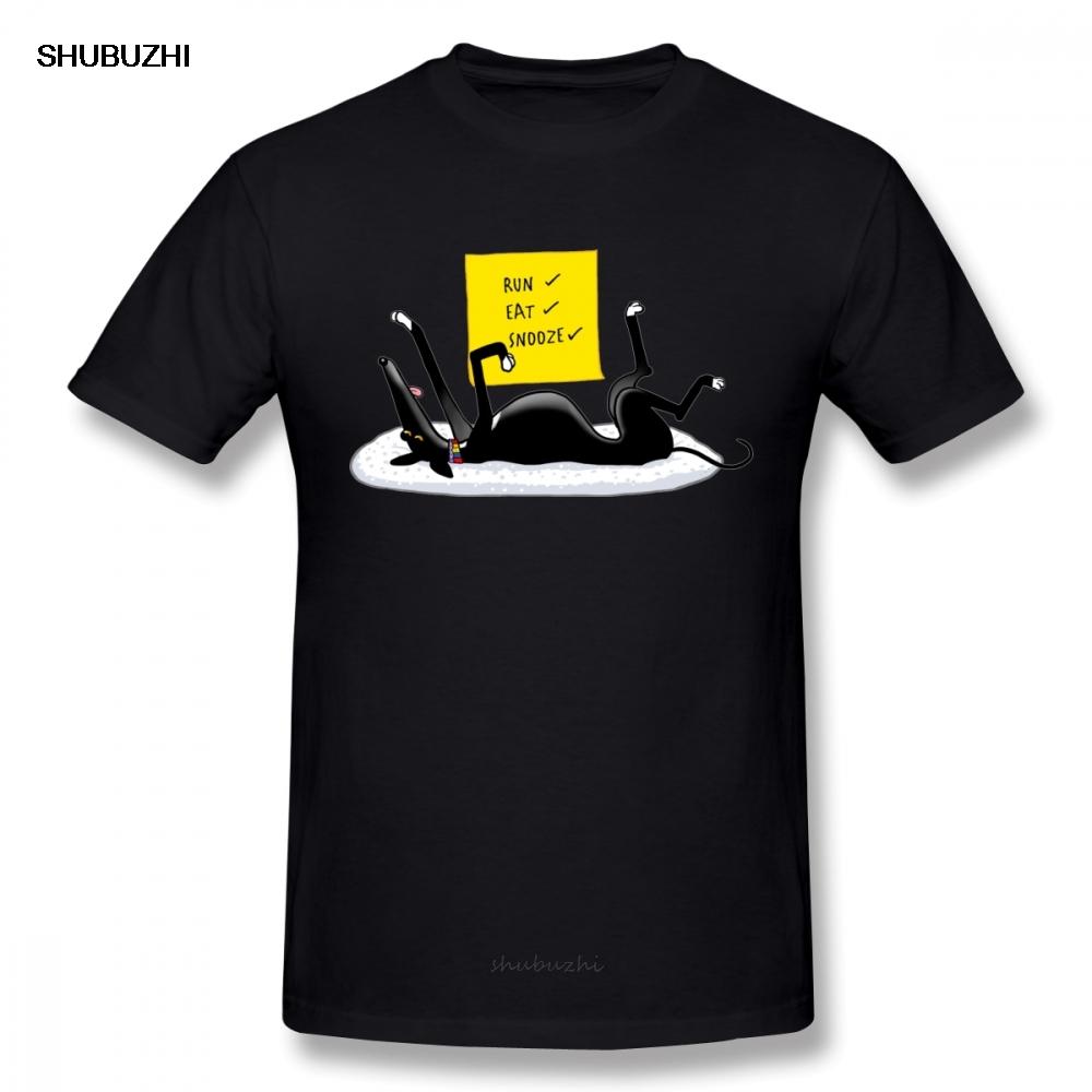 Cute Pet Snoozing Greyhound Dog T Shirt Men Arrival Fashionable Design Man Camiseta
