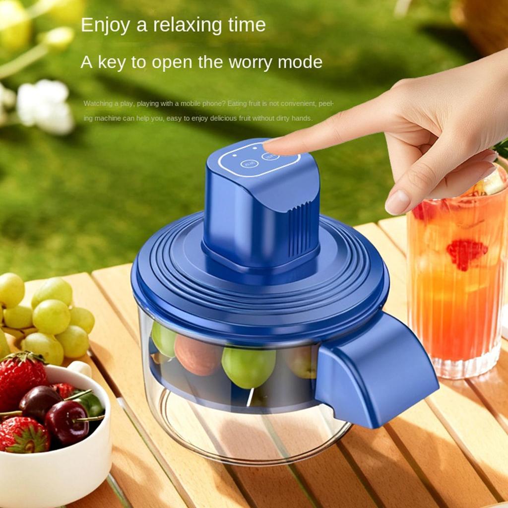 Vegetable Peeler Automatic Fruit Peeling Tool Automatic Grape Peeler Machine for Tomato Cherry Carrot Onion Restaurant Apartment