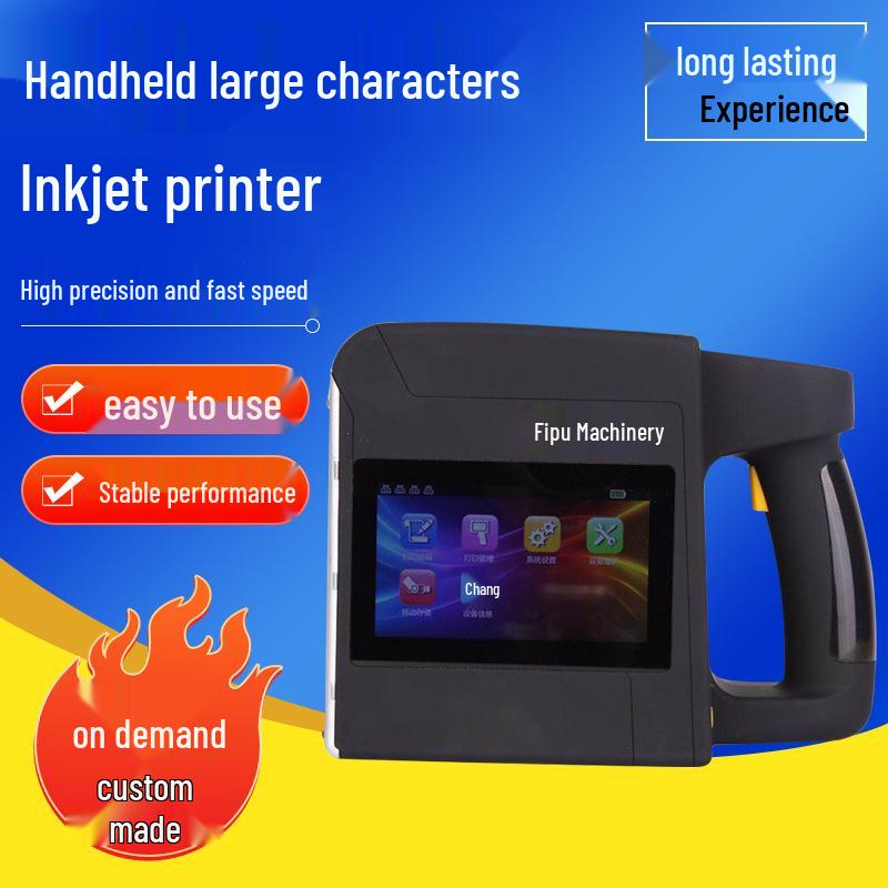 10cm Wide Handheld Inkjet Printer for Date Coding On Pearl Cotton, Wooden Boxes, and Cardboard