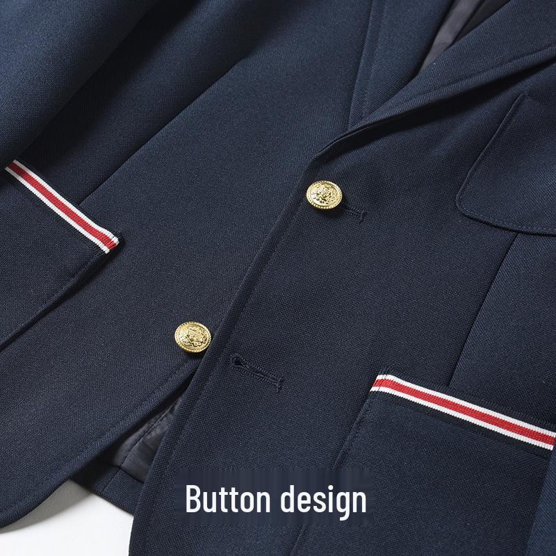 Veste de costume style académie bleu marine pour enfants