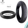 2x Pneus Fatbike 20x4 Résistants + Chambres à Air Incluses pour VTT, Vélo Électrique et Neige