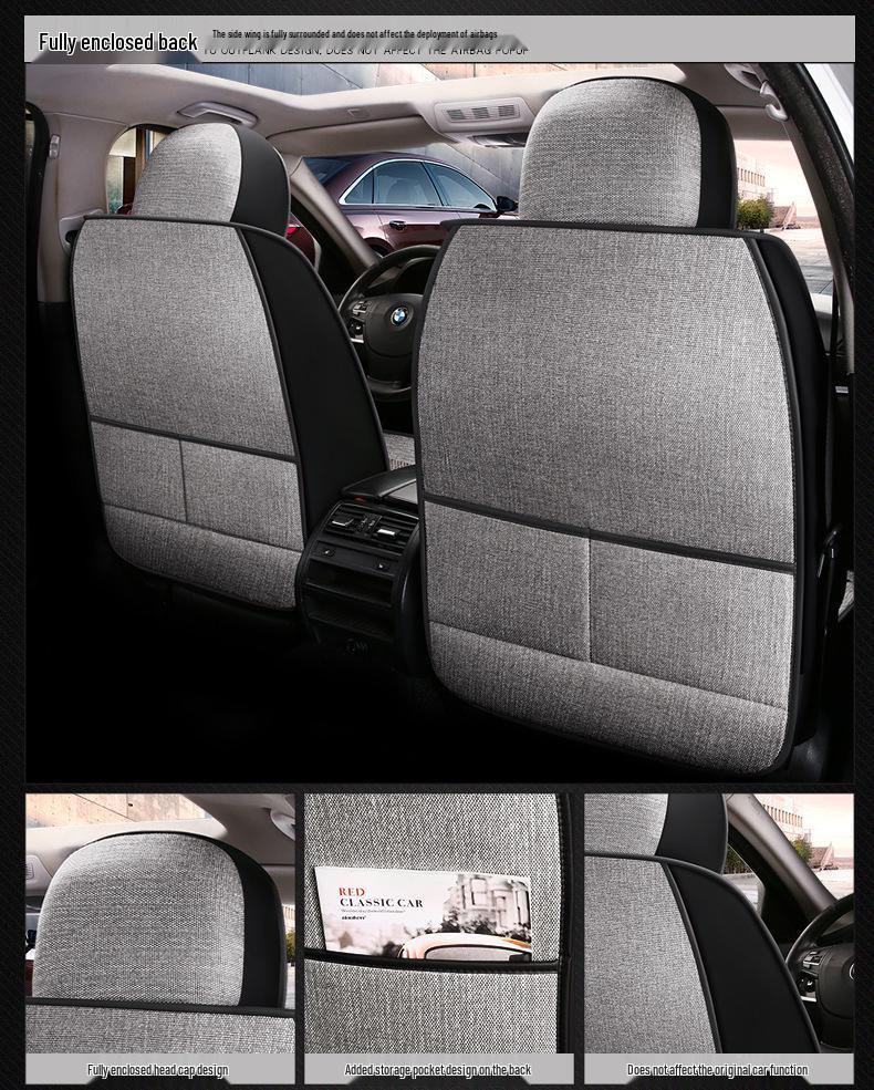 Universal Full Coverage Car Seat Covers: All-Season, Anti-Linen, Complete Set for Interiors