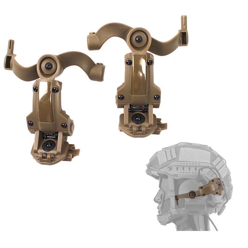 C Series Tactical Headset Stand with Noise Reduction, Wendy Helmet Style, Multi-Angle FAST Rail Adapter