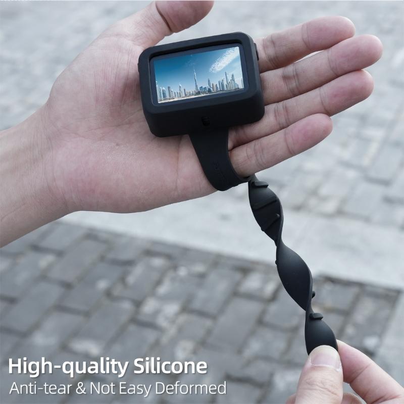 Portable Mount Strap Case Holder for Cameras Shock Absorbing Silicone Cover 129-293mm Strap for Various Mounting Option