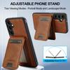 LC.IMEEKE L3 For Samsung Galaxy S25 FE Magnetic Case Detachable Card Holder Leather TPU Mobile Cover