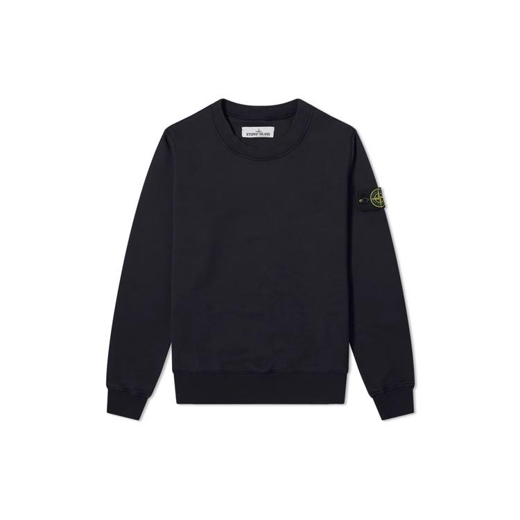 STONE ISLAND Ilgām piedurknēm T-krekls `Melns`