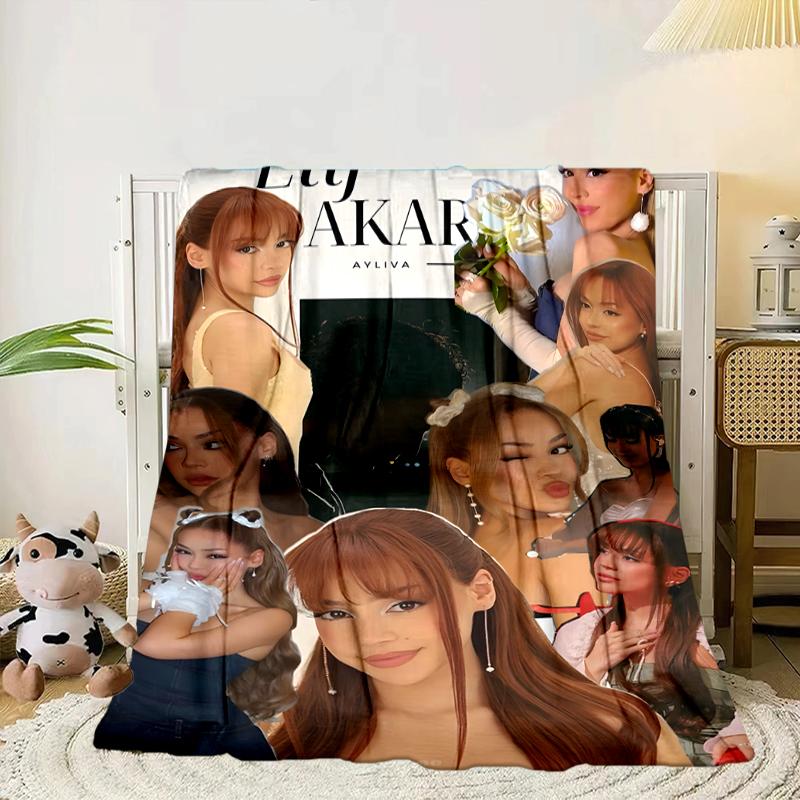 music pop Ayliva Fashion Blanket Flannel Blanket for bed, sofa, Camping, Hiking, Picnic Essentials, gift for family Fan gifts