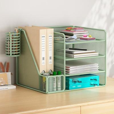 Organisateur de bureau et étagère de rangement à plusieurs niveaux